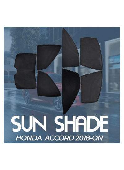 Buy HONDA  ACCORD 2018-ON High-Quality Car Sunshade All Side Sunshade UV and Heat Protection Front Back Sides Sun Shades in Saudi Arabia