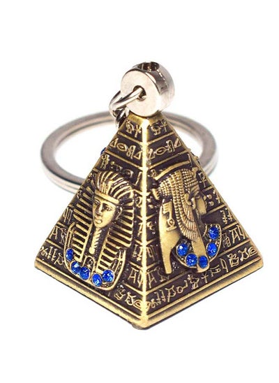 اشتري immatgar 3D Pyramids pharaonic keychain Egyptian souvenirs gifts from egypt Authentic Collectible Pharaoh (Burnt Yellow) في مصر