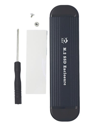 اشتري M.2 SSD Enclosure, NVME NGFF Dual Protocol Adapter with USB C Support for Size 2242/2260/2280 في السعودية