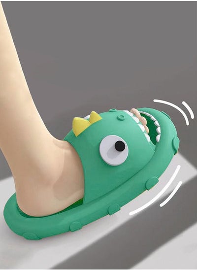 اشتري Dinosaur Cute Slippers Cloud Slides for Kids,Unisex Lightweight Sole Shoes Anti-slip Open Toe Summer Novelty Casual Beach Swimming Pool Bath في الامارات