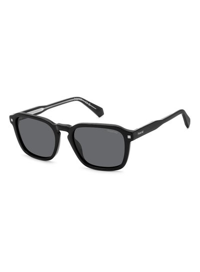 Buy Unisex Polarized Rectangular Sunglasses - Pld 4156/S/X Black Millimeter - Lens Size: 53 Mm in UAE