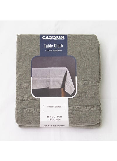 Buy CANNON TABLE CLOTH 160X260CM STONE WASHED in UAE