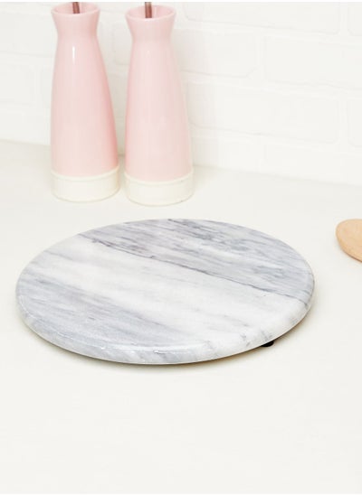 Buy Marble Round Chopping Board 30Cm in Saudi Arabia