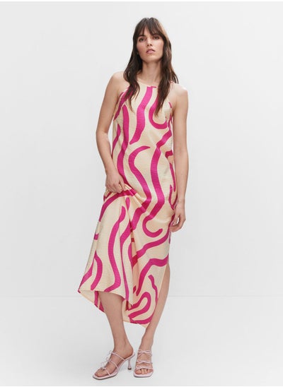 Buy Printed Cut Out Detail Dress in Saudi Arabia