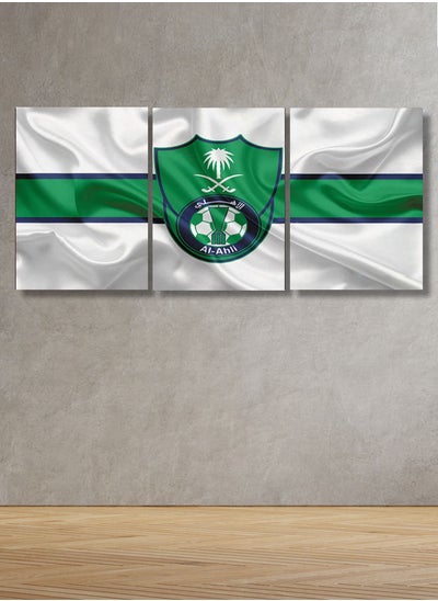 Buy Decorative Wall Art Painting With A Flag Design, 3 pieces, Size 120x60cm in Saudi Arabia