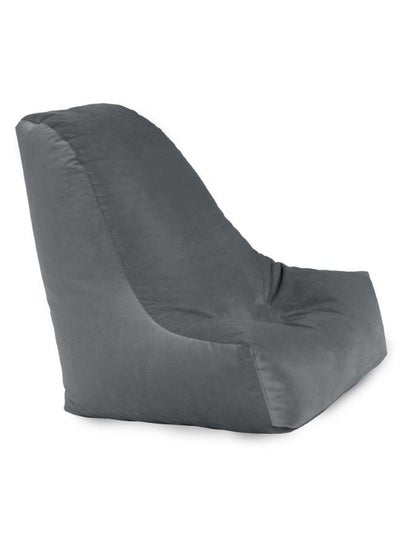 Buy Chair | Bean Bag Velvet - Grey in Saudi Arabia