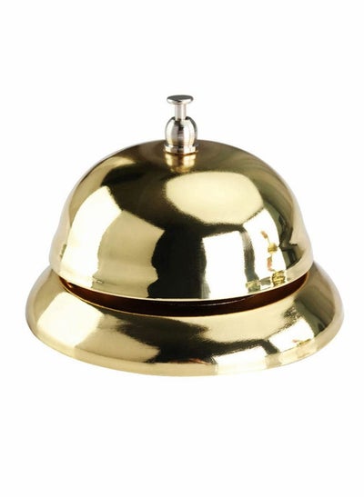 Buy Call Bells,Diameter with Metal Anti-Rust Construction,Service Bell for Calling Customer Service, Desk Bell, Restaurant Games, Hotel Bell or Dinner Bell - Gold in Saudi Arabia