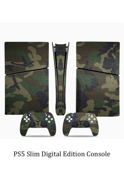 اشتري Sony PS5 Slim Console Controller Skins Set, Skin Wrap Decal Sticker PS5 Slim Digital Edition Console, Protective Film Sticker for PS5 Camouflage stickers , Digital Edition Console Sticker في السعودية