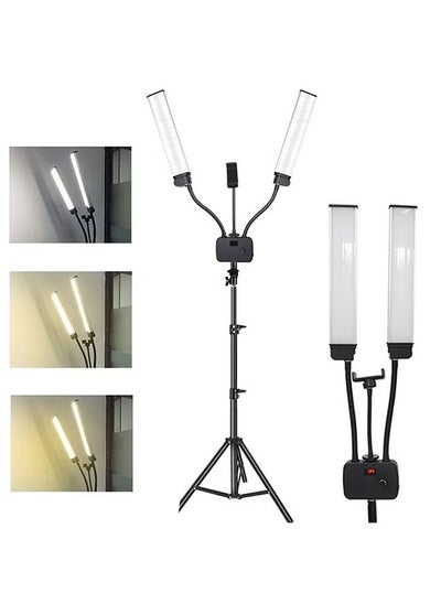 Buy 45W American Style Double Arm Light Double Tube Double Head Photography Light Beauty Light LED Shine Face Beauty Live Photo Fill Light in Saudi Arabia