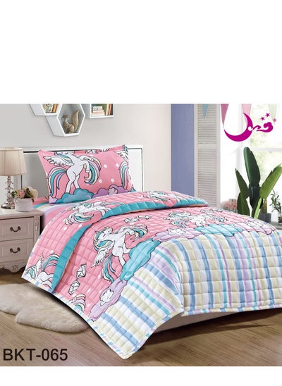 اشتري Compressed Bed Comforter Set Consisting of 3 Piece Children's Drawings في السعودية