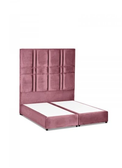 Buy Narjis | Velvet Bed Frame - Light Pink in Saudi Arabia