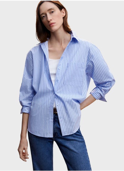 Buy Striped Button Down Shirt in UAE