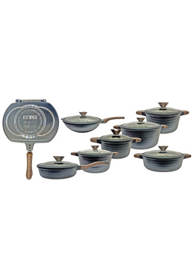 Buy SALT® Granite 15 Piece Non-Stick Cookware sets in UAE