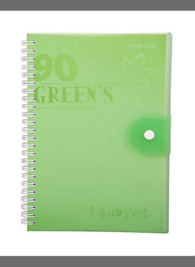 Buy Mintra Ninety NoteBook A5 Size, Lined Ruling 90 Sheets, Green in Egypt