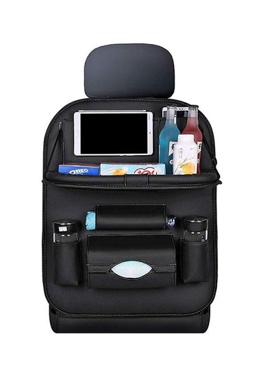 Buy Car Back Seat Organizer Easy To Install Storage Bag Large Capacity Storage Bag Car Seat Storage Bag Waterproof Durable With Work Bench (Black) in Saudi Arabia