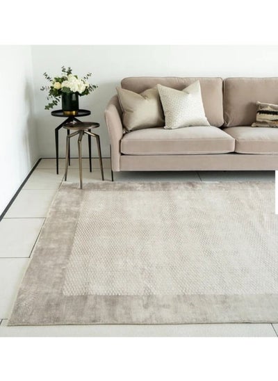 اشتري Handpicked Furniture Neutral Beige Rug, Ultra Soft Area Carpets For Bed Room, Living Room, And Dining Room, Anti Slip Floor Carpets, Easy To Clean, Made In Turkey في الامارات