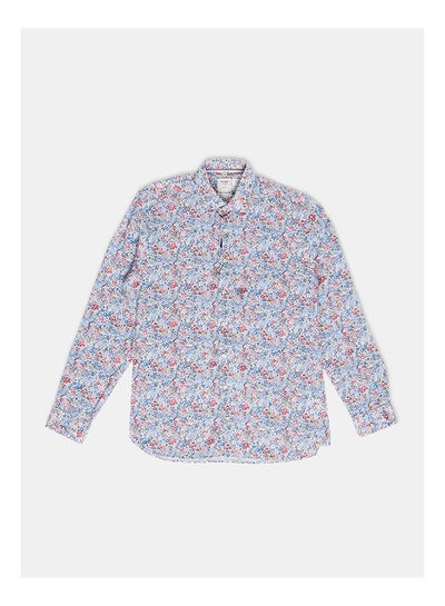 Buy Collared Neck Long Sleeve Floral Shirt in Egypt