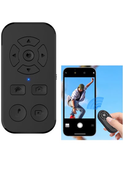 Buy Bluetooth Remote Scrolling Remote Control for iPhone and Android Smartphone Camera Photo and Video Clicker for iPhone Samsung Neck Strap Include Bluetooth Page Turner for Kindle App and Tiktok in UAE