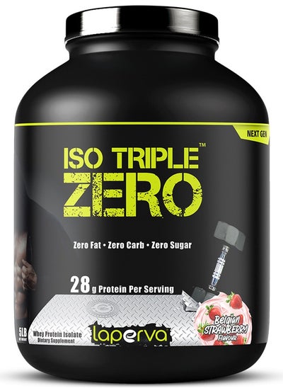 Buy Iso Triple Zero Next Whey Protein Isolate Generation Belgian Strawberry 5 LB in Saudi Arabia