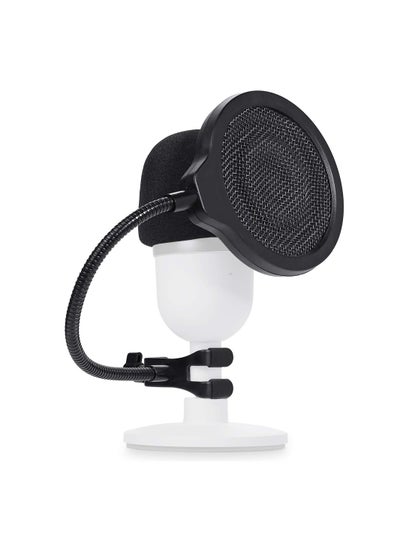 Buy for Razer Seiren Mini Windscreen with Pop Filter, 3 Layers Mic Wind Pop Screen with Flexible 360°Gooseneck Clip in UAE