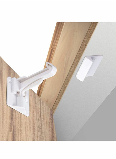 Buy Upgraded Invisible Baby Proofing Cabinet Latch Locks 10 Pack in UAE