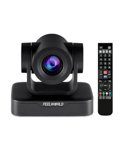 Buy FEELWORLD USB10X PTZ Video Conference Camera With 10X Optical Zoom USB 2.0 Full HD 1080P Live Streaming Support Zoom Youtube and others in UAE