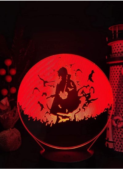 اشتري Table lamps 3d Multicolor Night Light Naruto Itachi 3D LED Illusion Nightlights Anime Lamp Naruto Shippuden Anime LED Lights For Bedroom في الامارات