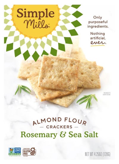 Buy Almond Flour Crackers Rosemary & Sea Salt 4.25 oz (120 g) in UAE