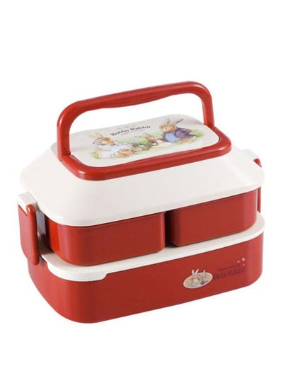 Buy Lovely Rabbit Double Layered Lattice Children's Lunch Box in UAE