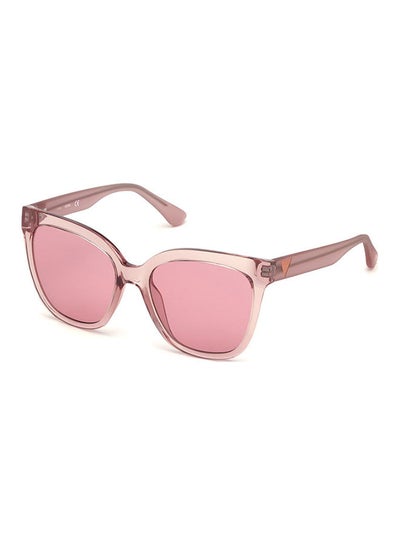 Buy Full Rim Square Frame Sunglasses GU7612 74S - Lens Size: 55mm - Pink in UAE