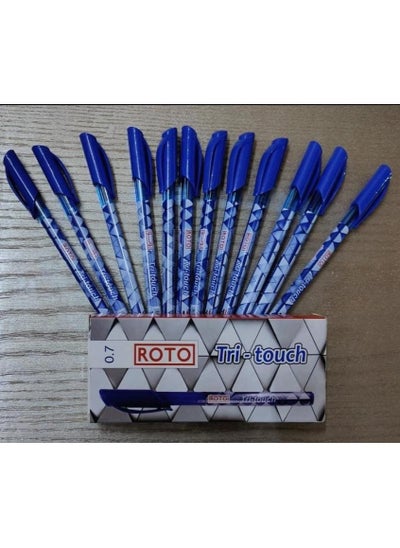 Buy Roto Tri Touch Ballpoint Pen Set  12 pen / blue in Egypt