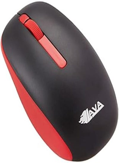 اشتري Lava ST-17 Wireless Optical Mouse - Black and Red في مصر