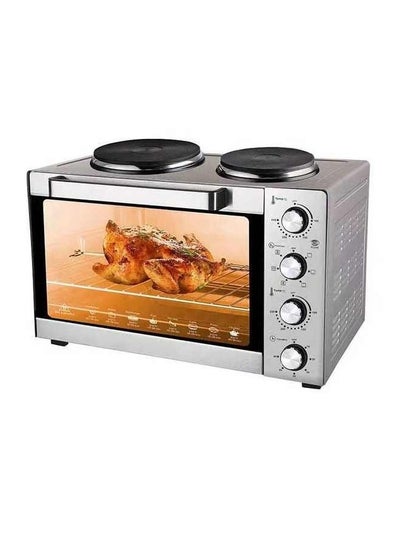 Buy 2 in 1 Toaster Oven Air Fryer 65L  with Temperature Control, 304 Stainless Steel Oven with Toast & Bake, Removable Inner Baking Tray, Rack and Grill, Perfect for Families and Individuals in UAE