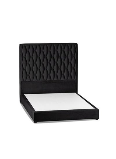 Buy Zahra | Velvet Bed Frame - Black in Saudi Arabia