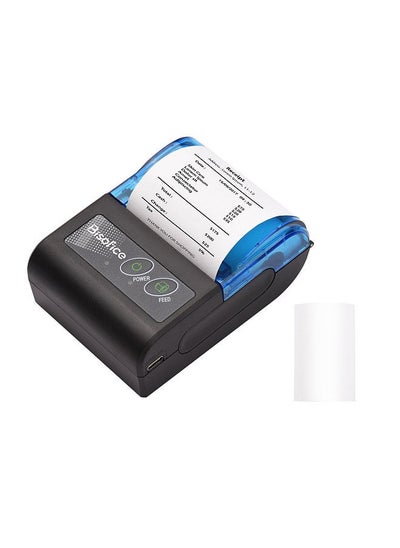 اشتري Portable Mini Thermal Printer 2 inch Wireless USB Receipt Bill Ticket Printer with 58mm Print Paper Compatible with iOS Android Windows for Restaurant Sales Retail في الامارات