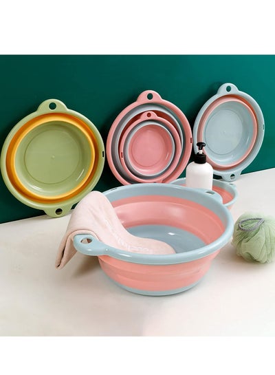 Buy Collapsible dish pan Multi Usage 3 Pcs( variable dish color ) in Egypt