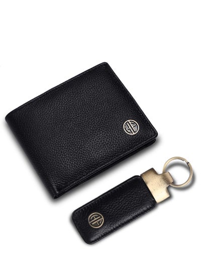 Buy Wallet and Keychain Combo Gifts for Men RFID Protected 4 Card Slots Keychain for Car, Home, Bike Premium Men's Accessories Gift for Husband and Friend in UAE