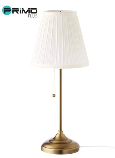 Buy Table Lamp White/Gold in Saudi Arabia