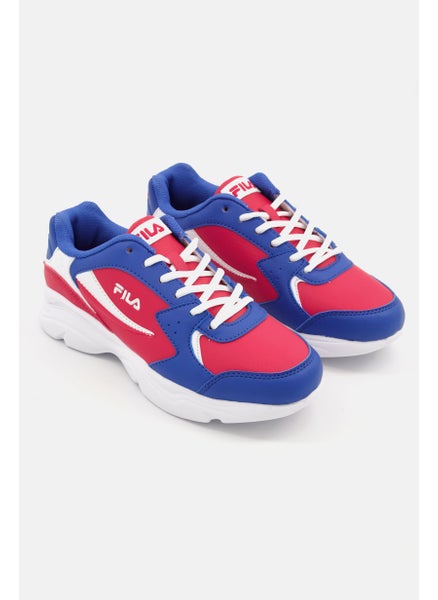 Buy Men Stirr Lace Up Training Shes, Red/Blue Combo in Saudi Arabia