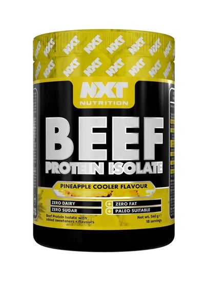 Buy Beef Protein Isolate Juice Zero Dairy Pineapple Cooler 18 Servings 540g in UAE