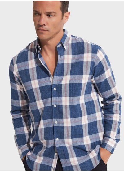 Buy Checked  Regular Fit Shirt in UAE