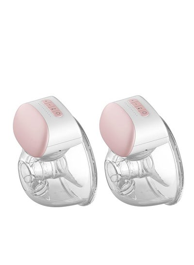 Buy 2-Piece Electric Single Portable Wearable Breast Cup 240Ml BPA-Free 3 Modes 10 Suction Levels Comfort Breastfeeding Milk Collector in Saudi Arabia