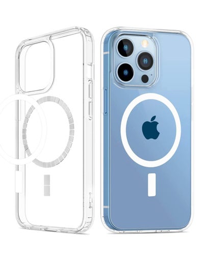 اشتري Ten tech Magnetic Clear Case Designed for iPhone 13 pro max – Compatible with MagSafe Charger, Support Magnetic Car Mount Wireless Charging, Soft Press Buttons Scratch Resistant – ten tech في مصر