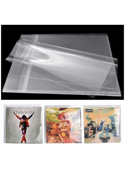 Buy Clear Plastic Protective, LP Outer Sleeves Vinyl Record Sleeves Album Covers 12.79" x 12.9" Provide Your LP Collection with The Proper Protection(100PCS) in UAE