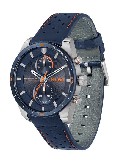 اشتري HUGO BOSS ROUND ANALOG MEN'S BLUE CASE WATCH - 1530371 في الامارات