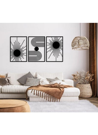 Buy Home gallery Unique Boho  Sticker wall art - Set of 3 Panel Each 60x40 in Egypt