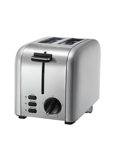 Buy 2-Slice Electric Stainless Steel Toaster With Crump Tray Silver in Saudi Arabia