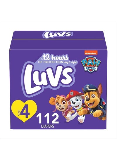 اشتري Diapers - Size 4, 112 Count, Paw Patrol Disposable Baby Diapers في الامارات