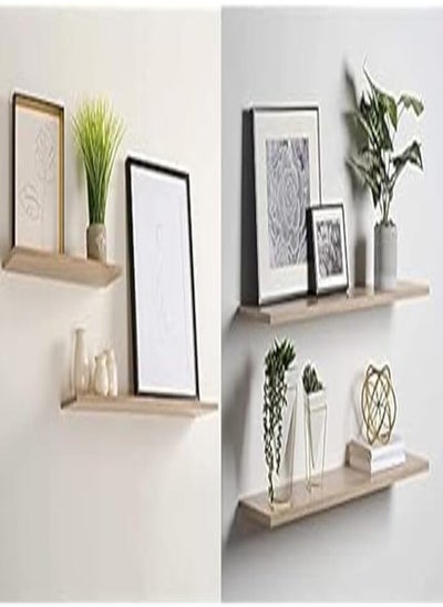 اشتري Home gallery floating shelf 100x20 beige + Home gallery floating shelf,beige,80x20 cm,H00361 في مصر