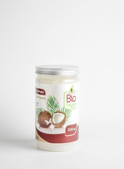 اشتري Biohayah, Virgin Coconut Oil For Skin, Hair, and Body, 100% Organic Cold Pressed , 1000 ml في مصر